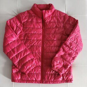 UNIQLO Kids Down Packable Puffer Jacket Youth Lightweight Pink - size 150 US12